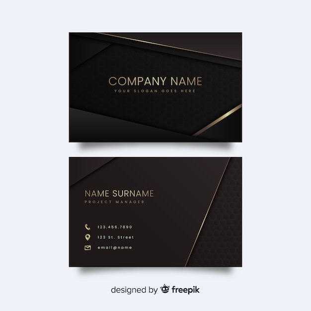 Luxury business card template