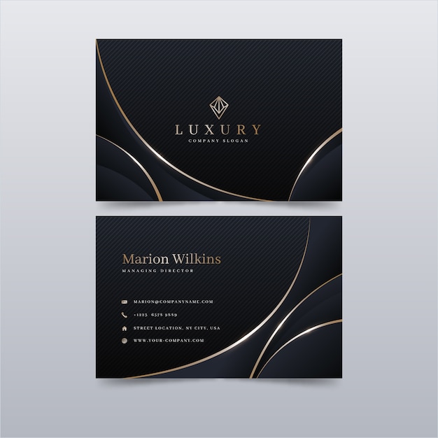 Luxury business card template