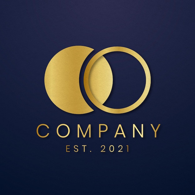 Free Vector luxury business logo  gold icon