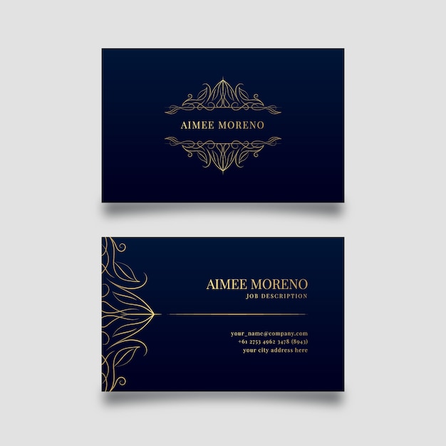 Luxury design for business card template