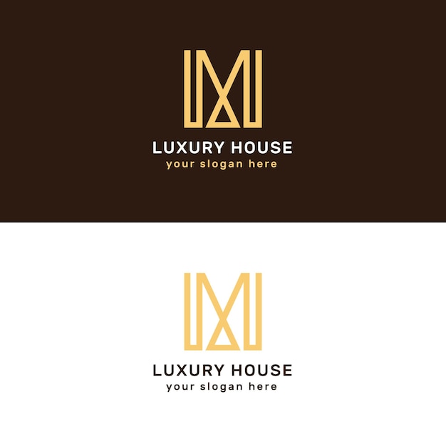 Free Vector luxury and elegant real estate logotypes