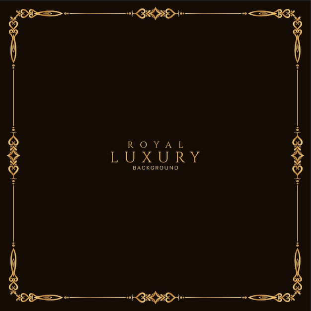 Luxury floral frame design background 