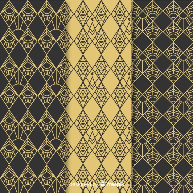 Luxury geometric pattern pack