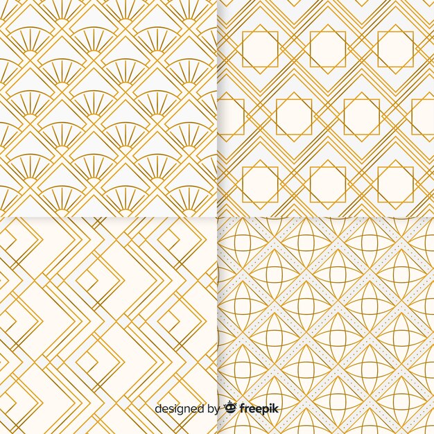 Luxury geometric pattern pack