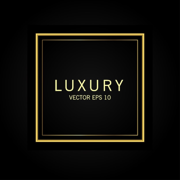 Luxury gold badges and labels premium quality product vector illustration