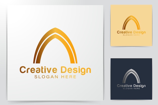 Free Vector luxury gold tower, dome, mosque logo ideas. inspiration logo design. template vector illustration. isolated on white background