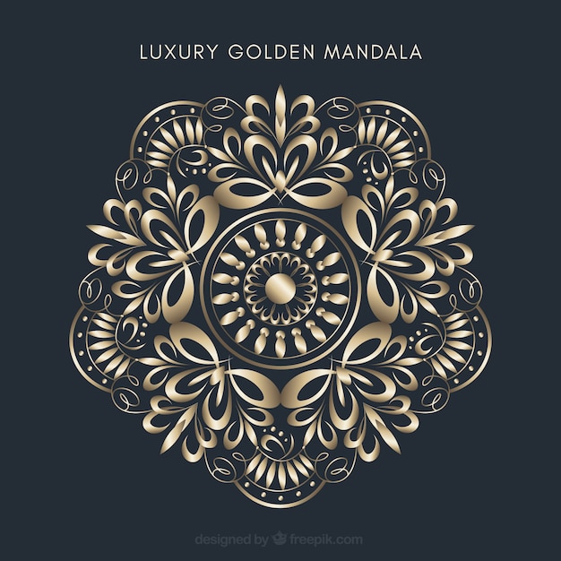 Luxury golden mandala background