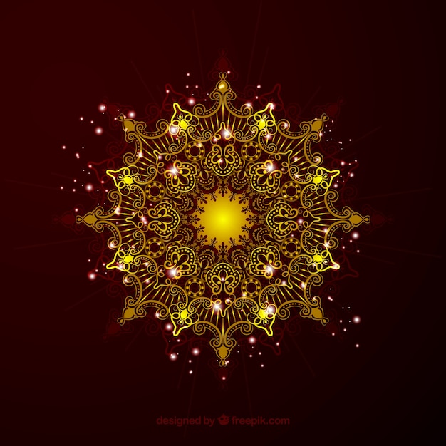 Luxury golden mandala background