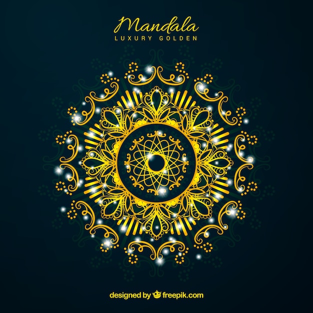 Luxury golden mandala background