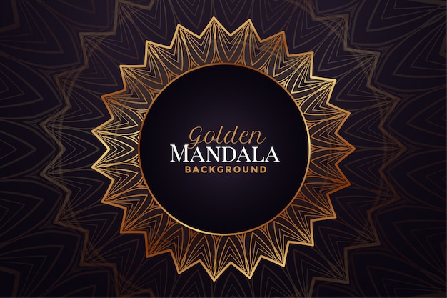 Luxury golden mandala decorative pattern background