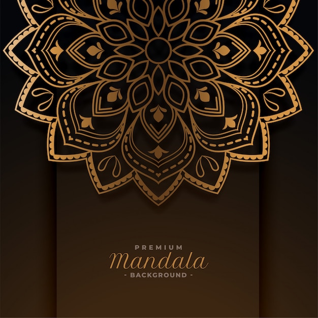 Luxury golden mandala decorative pattern background