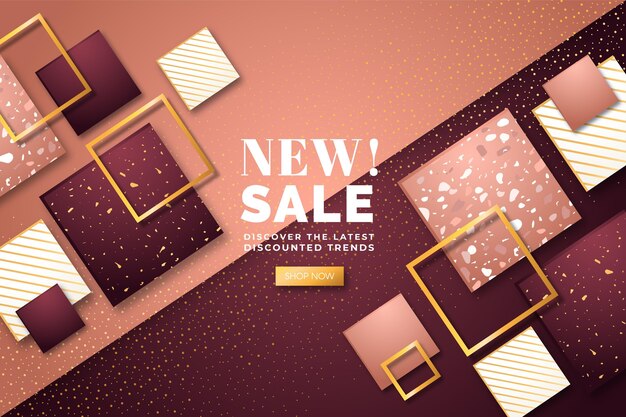 Luxury golden new sale background