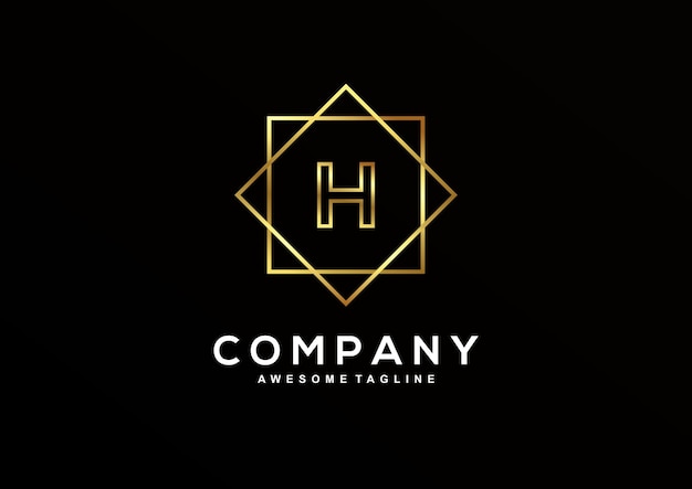 Luxury Letter H logo design collection