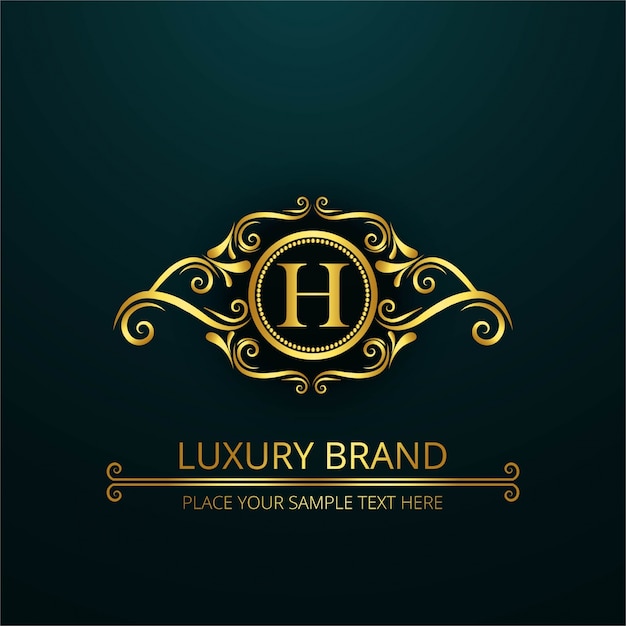 Luxury letter h logo