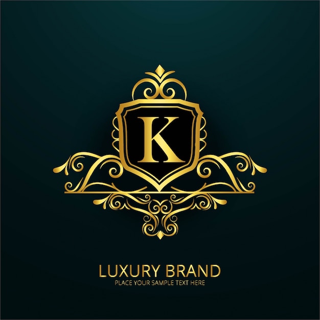 Luxury letter k logo