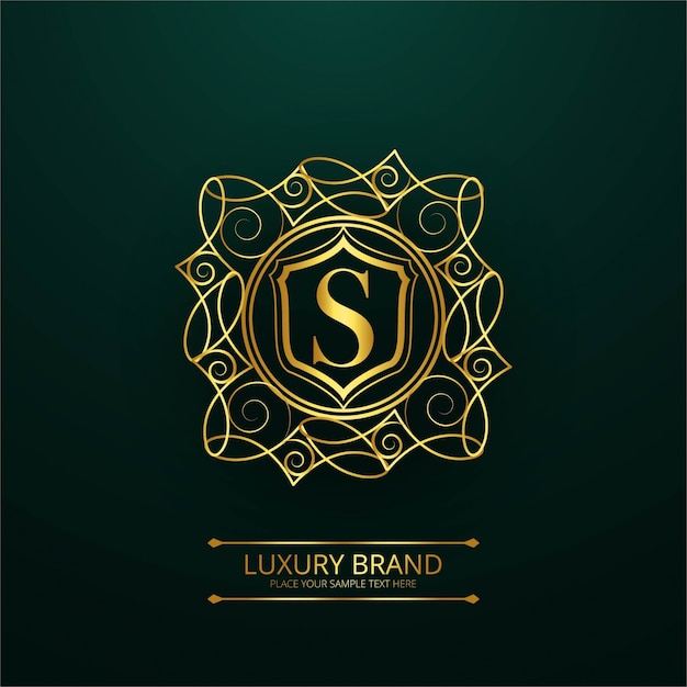 Free vector luxury letter s logo