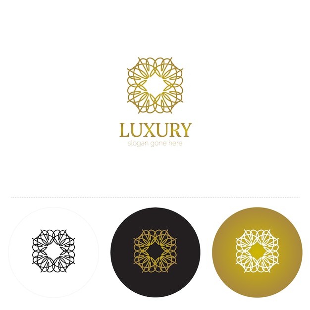 Free Vector luxury logo design