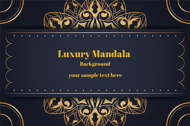 Luxury mandala background concept