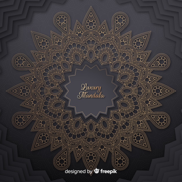 Free Vector luxury mandala