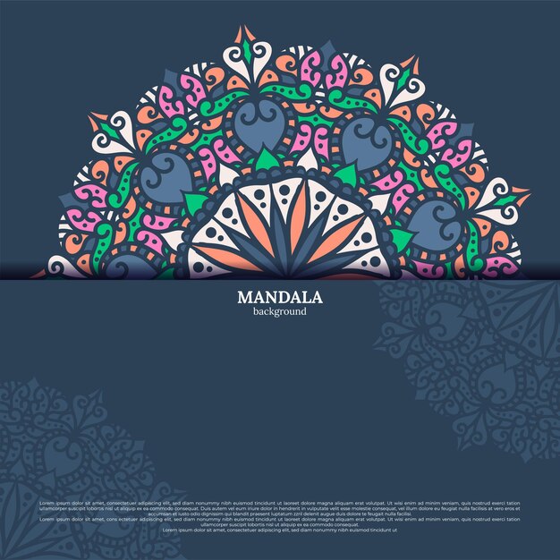 Luxury ornamental mandala design background