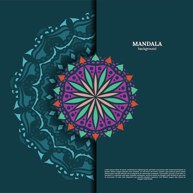 Free vector luxury ornamental mandala design background