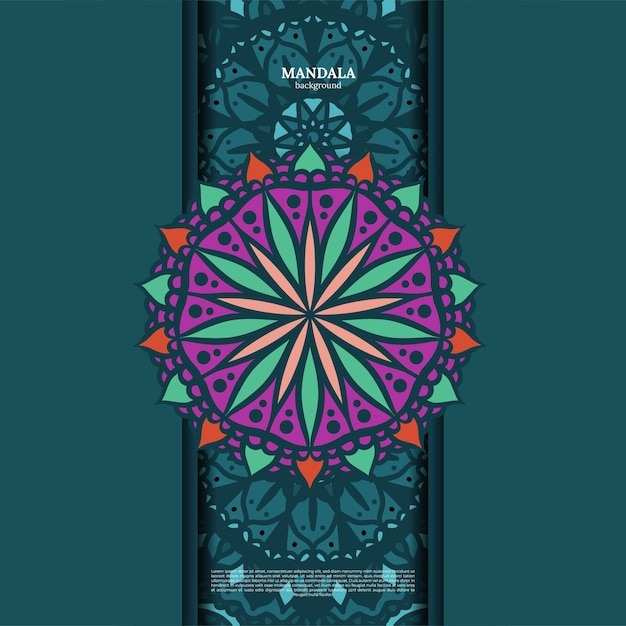 Free Vector luxury ornamental mandala design background