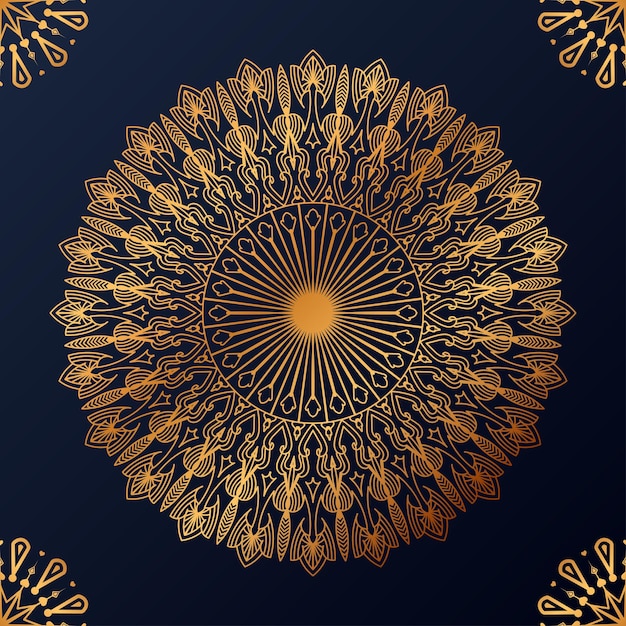 Free Vector luxury ornamental mandala design background