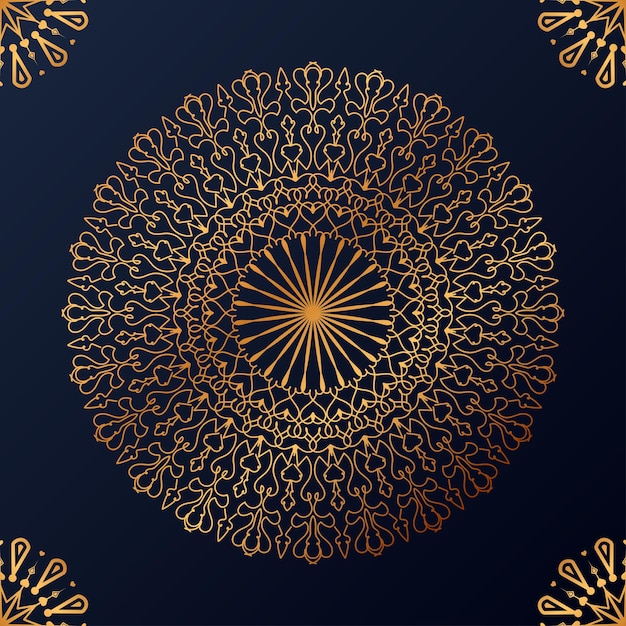 Free vector luxury ornamental mandala design background