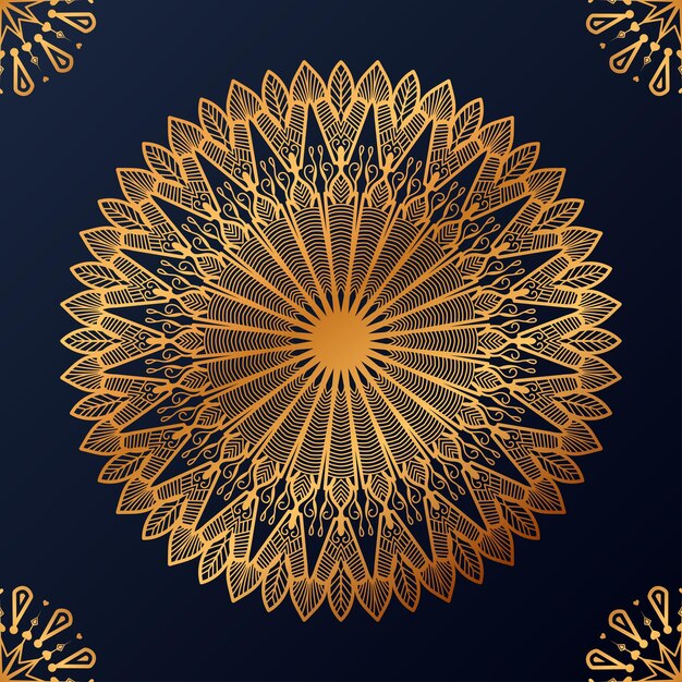 Free Vector luxury ornamental mandala design background