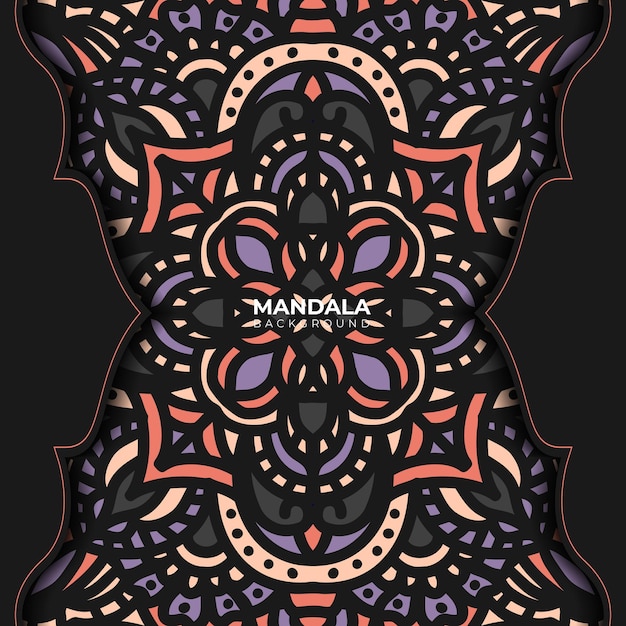 Free vector luxury ornamental mandala design background