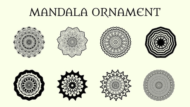 Free Vector luxury ornamental mandala design vector illustration