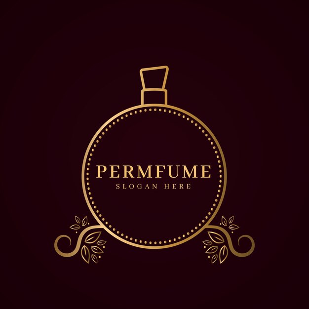 Luxury perfume logo concept