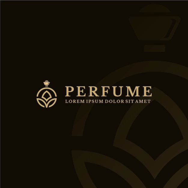 Luxury perfume logo template