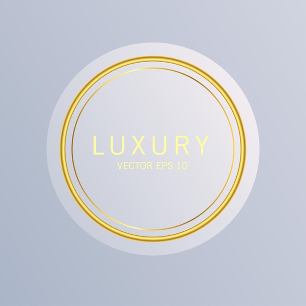 Luxury premium golden badge labels collection vector illustration