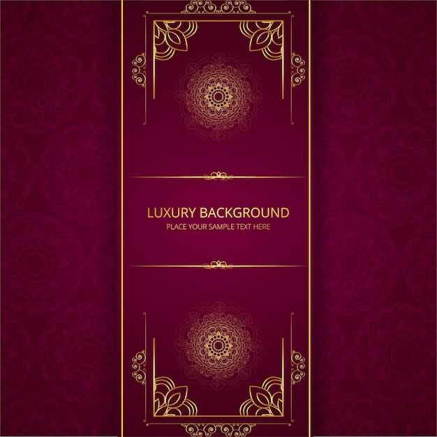 Luxury red background template