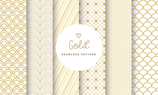 Luxury seamless pattern collection.