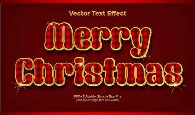 luxury text effect cristmast