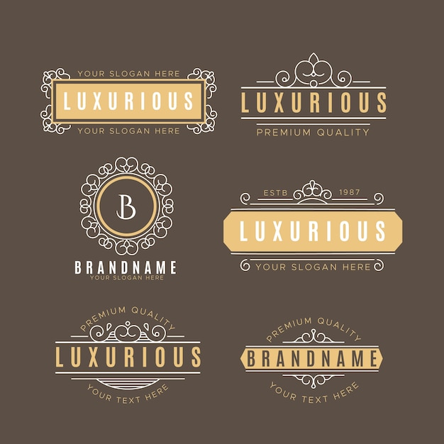 Luxury vintage logo collection