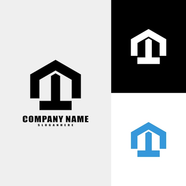 Free Vector m and t combination letter logo design