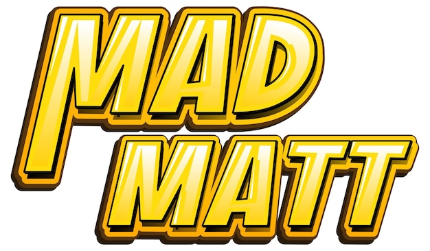 Mad Matt logo text design