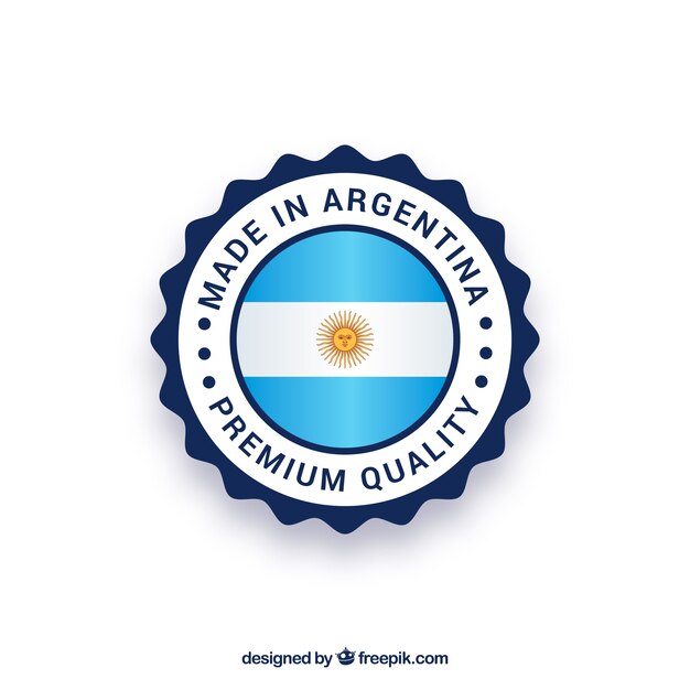 Made in argentina label