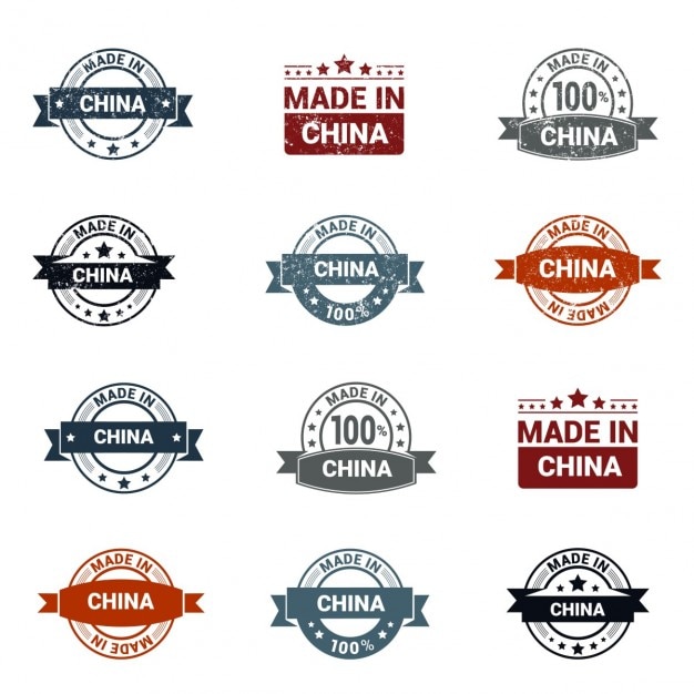 Free Vector made in china stamp