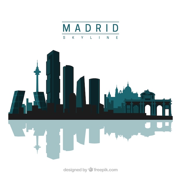 Madrid skyline design