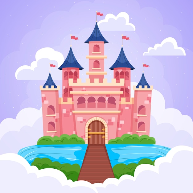 Magical fairytale castle