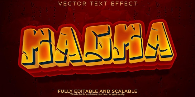 Magma text effect editable flame and hell text style