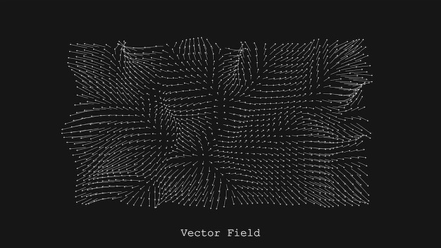 Free vector magnetic or gravity field visualization abstract arrows array backdrop