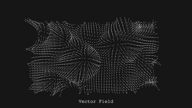 Free vector magnetic or gravity field visualization abstract arrows array backdrop