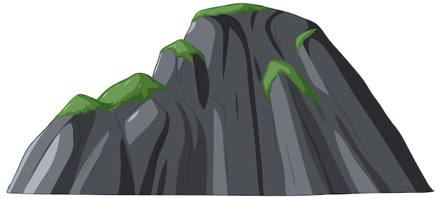 Majestic Mountain Peak Vector Illustration