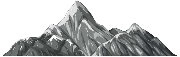 Free vector majestic mountain range illustration