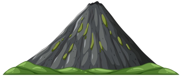 Free Vector majestic volcanic mountain landscape